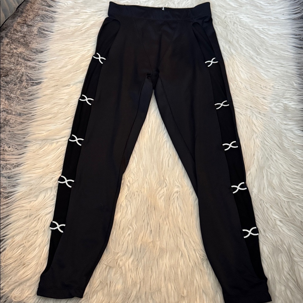 Adam Selman Crystal Cutout Legging size M - Picture 4 of 9